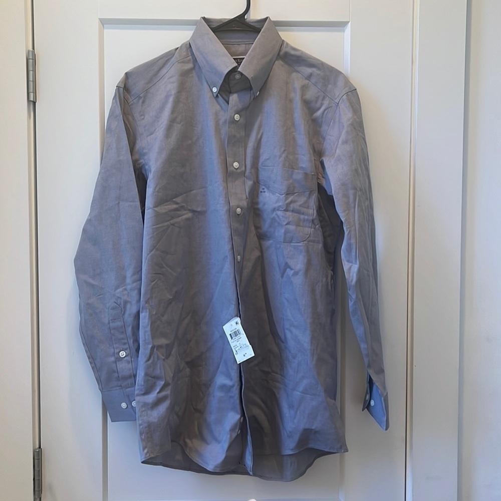 NWT Club‎ Room Regular Fit Men’s Grey Dress Shirt